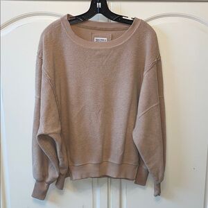 American Eagle Oversized Big Hug Reverse Fleece Sweatshirt Size XXS
